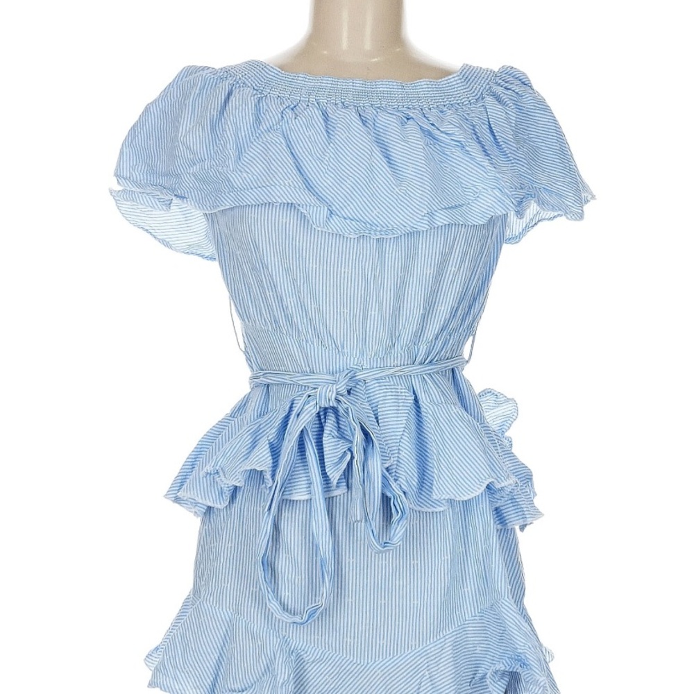 Topshop Blue and White Striped Dress